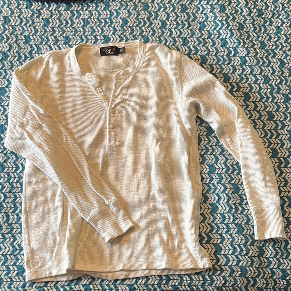 Ralph Lauren Cream Long Sleeve Henley